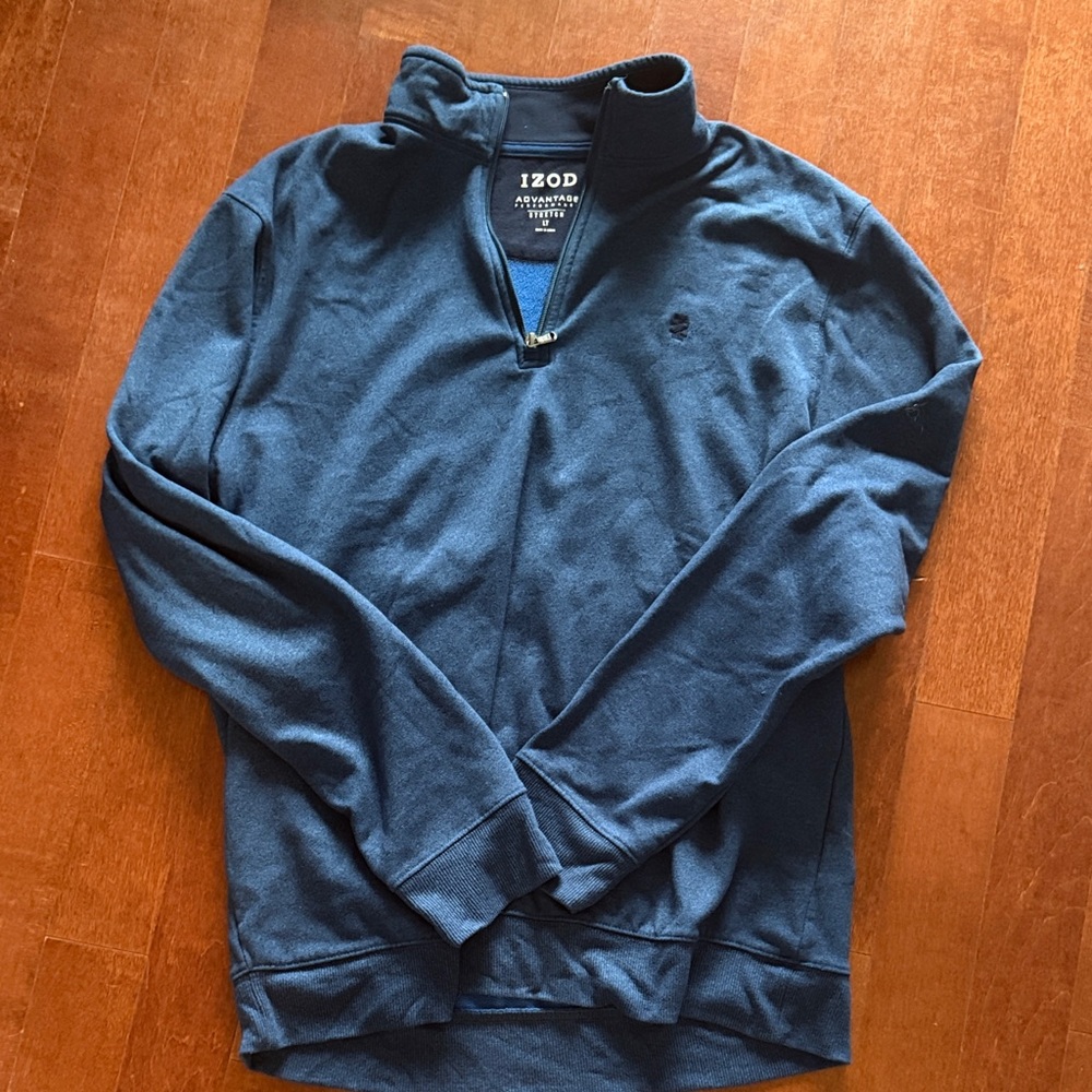 Izod Navy Quarter-Zip Pullover
